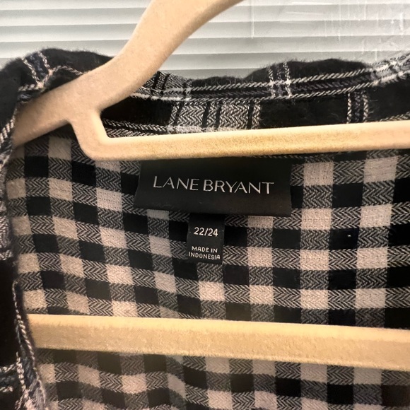 25% off listed price. Plus size 22-24. Plaid shirt. Long sleeved button down. - Picture 4 of 4